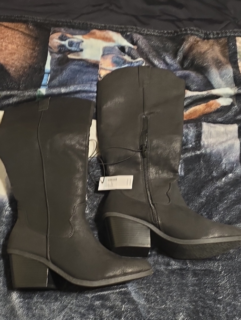 Maurices Black Heeled Boots